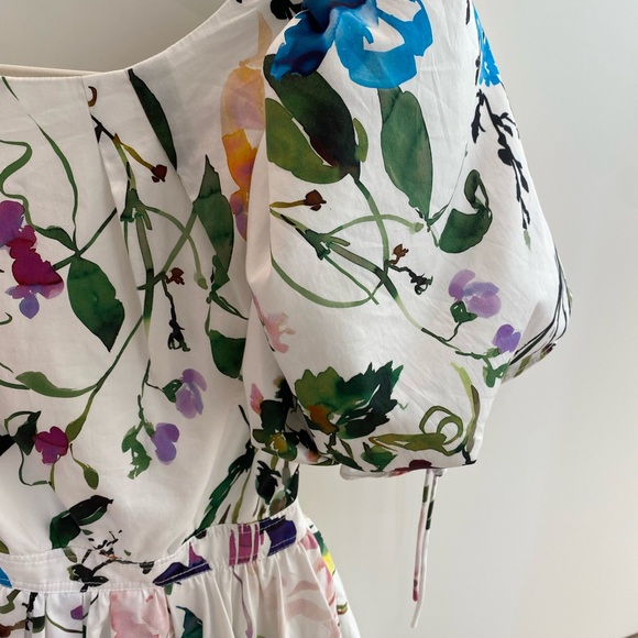 Aje Drift Puff Sleeve Cotton Mini Dress - Picture 5 of 7